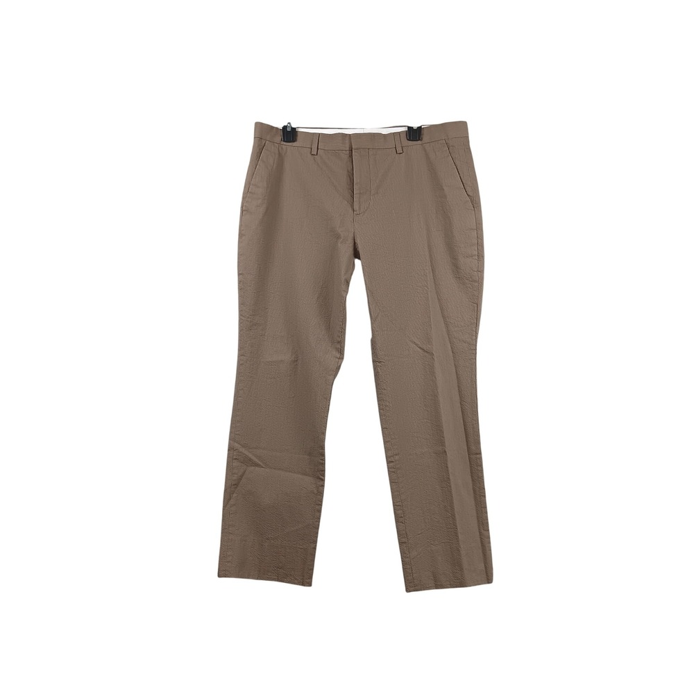 EXPRESS Slim Fit Chino Pants Tan Textured Cotton Men Size 34x30